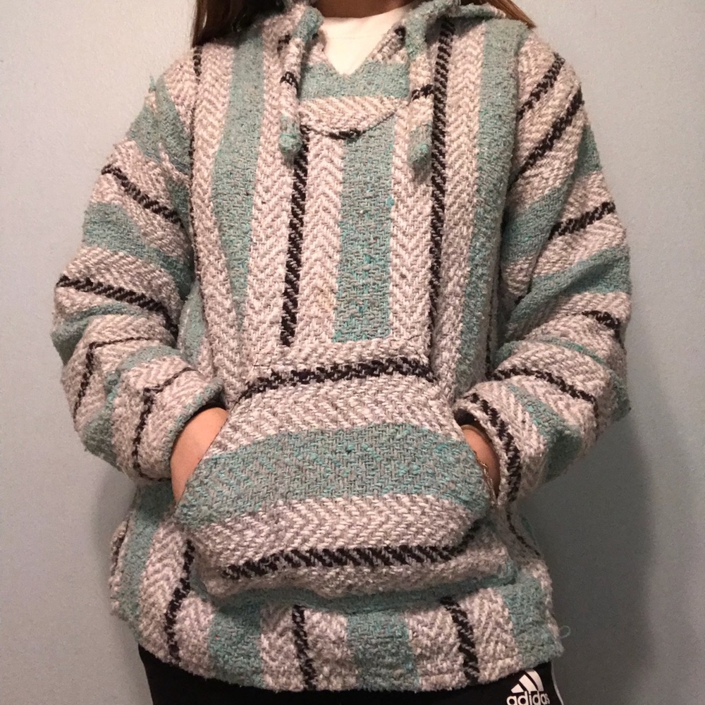 Blue Striped Earth Ragz Hoodie